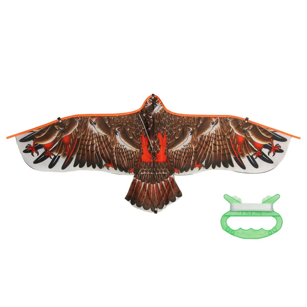Cometa con diseño de águila plana para niños, cometa de 30 metros con línea de juguete de 1,1 m, ideal para viajes familiares, el mejor regalo