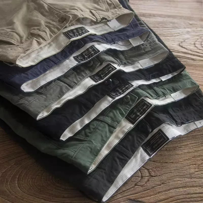 الرجال السراويل البضائع العسكرية 2025 بلون التكتيكية ركض السراويل الرجال القطن فضفاض العمل السراويل القصيرة غير رسمية حجم كبير A80 #3