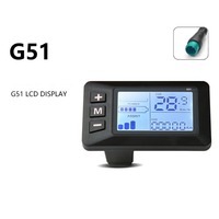 Electric Bike G51 LCD Display Control Panel Waterproof Display Multi Voltage 24V/36V/48V For Electric Scooter Accelerator