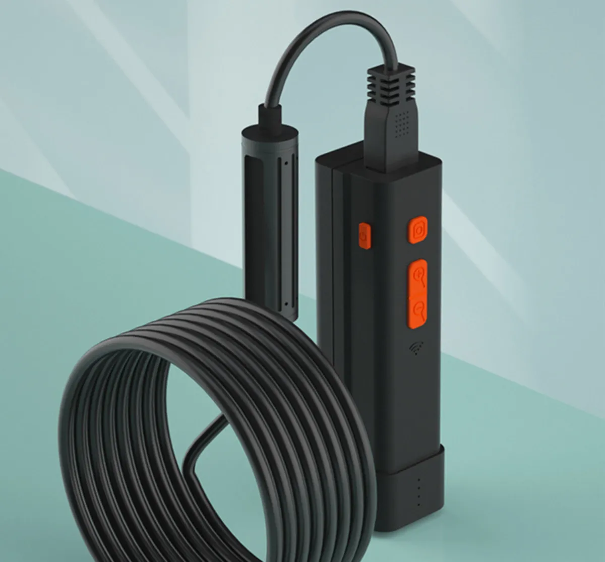 8MM 2MP 1080P   WIFI Industrial  Endoscope CMOS Borescope Inspection Otoscope Camera Digital Microscope