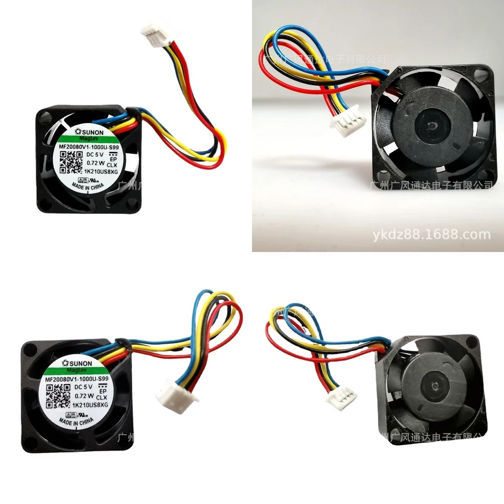 

Вентилятор охлаждения для ноутбука MF20080V1-1000U-S99, серия 2008, 5В 0.72Вт, 4-проводной, PWM, мини-вентилятор для ПК, 20x20x2мм, бесщеточный кулер для ЦП