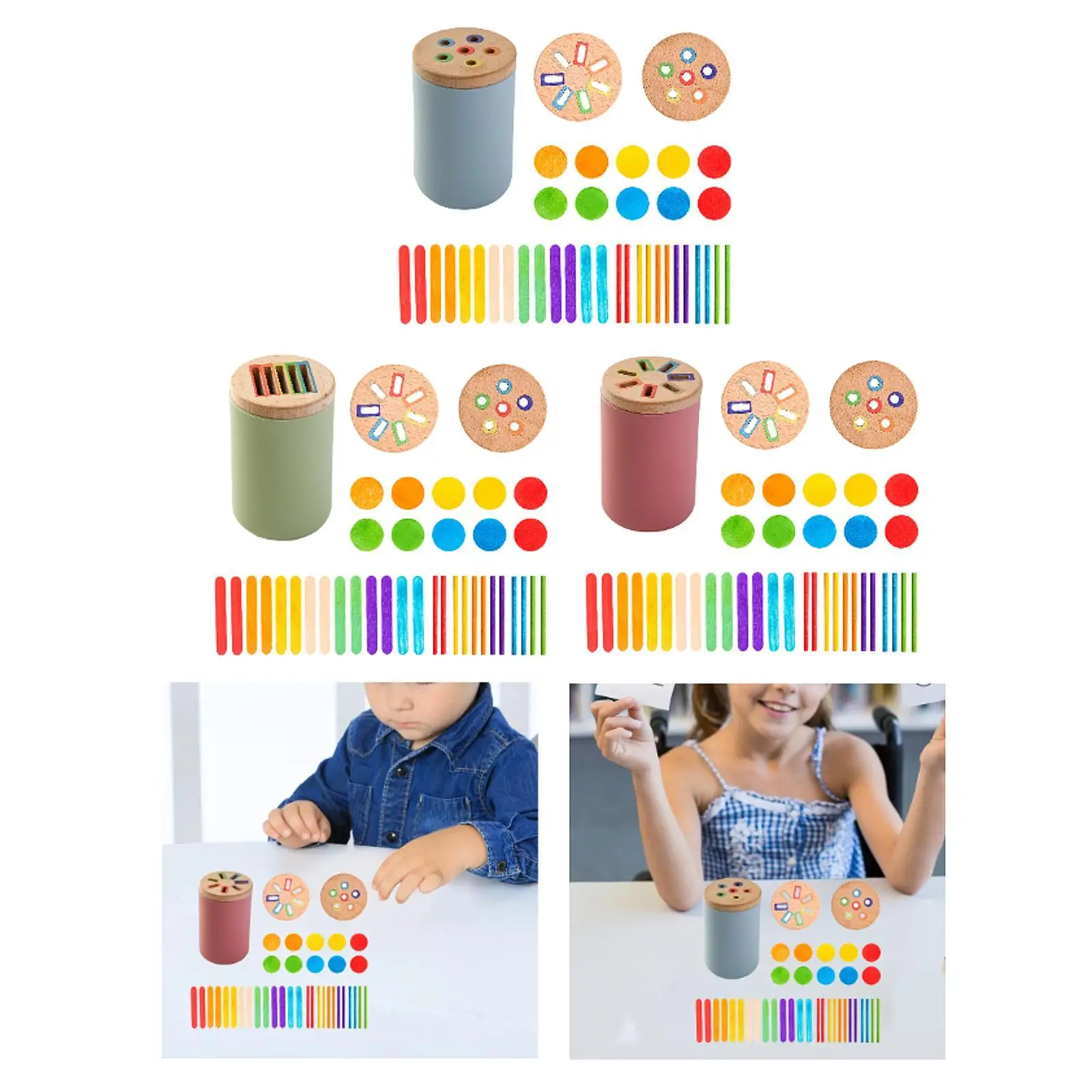 

Wooden Shape Matching Toy, Learning Tool for Children Development