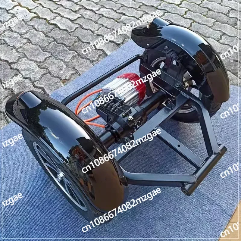 Universal Rear Axle Assembly for Electric Motorcycle Three-Wheel, Permanent Magnet Brushless Modified Kit Full Accessories