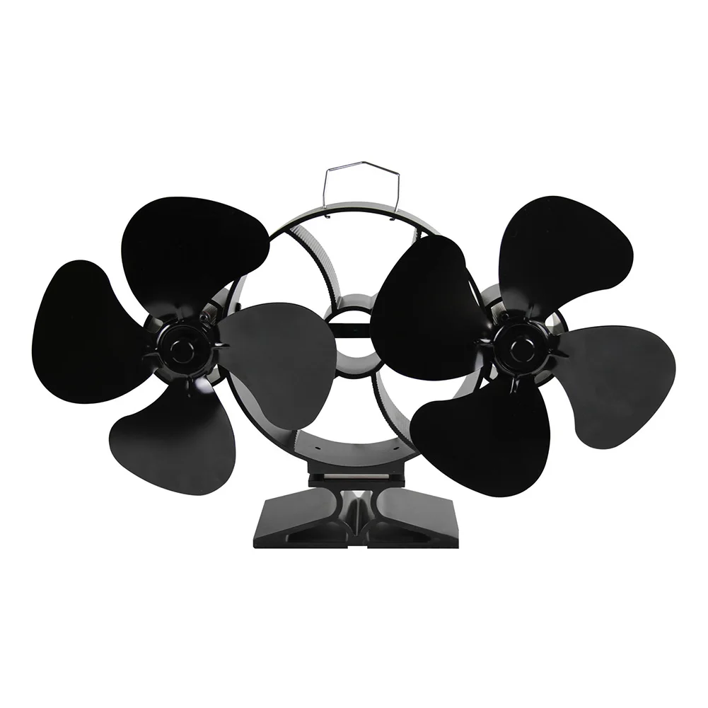 

Fireplace Fan Heat Powered Fan Dual-Metal Safety Device Easy Installation Energy Saving Design For Fireplace 21*37.5*11CM