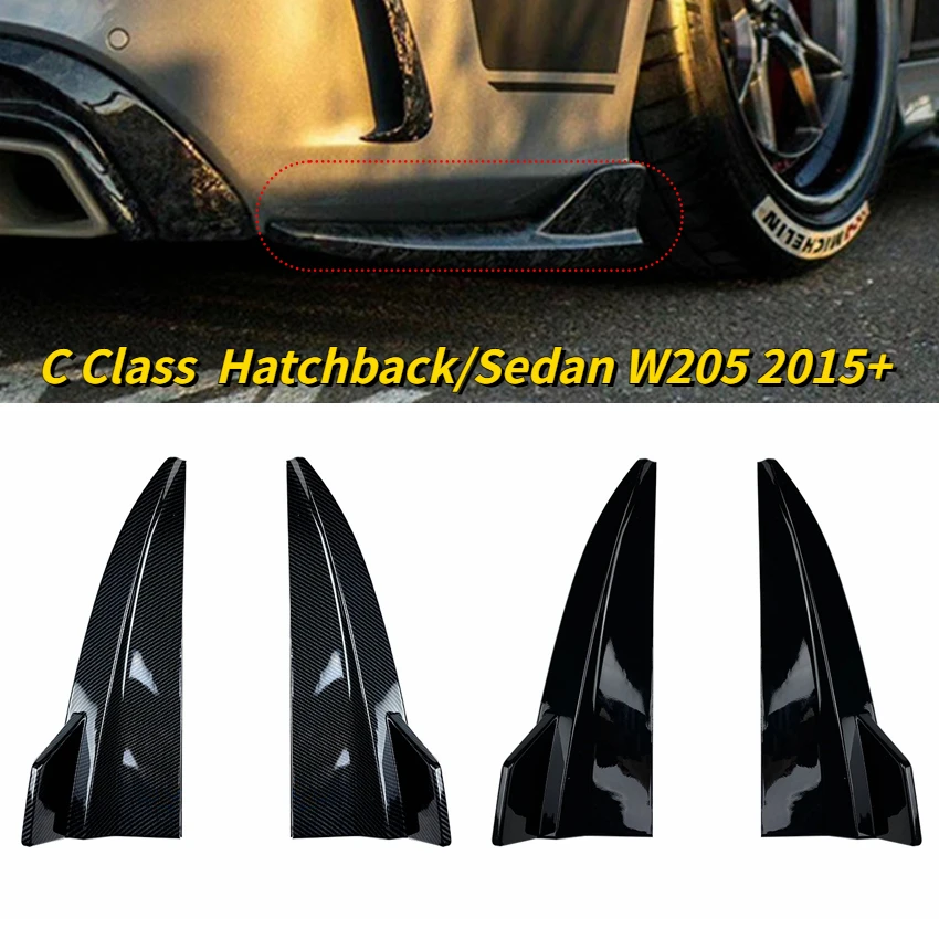 

Диффузор для заднего бампера, боковые разветвители для Mercedes Benz C-Class Hatchback/седан W205 S205 C180 C200 C250 C260 C300 C43 C63 2015 +