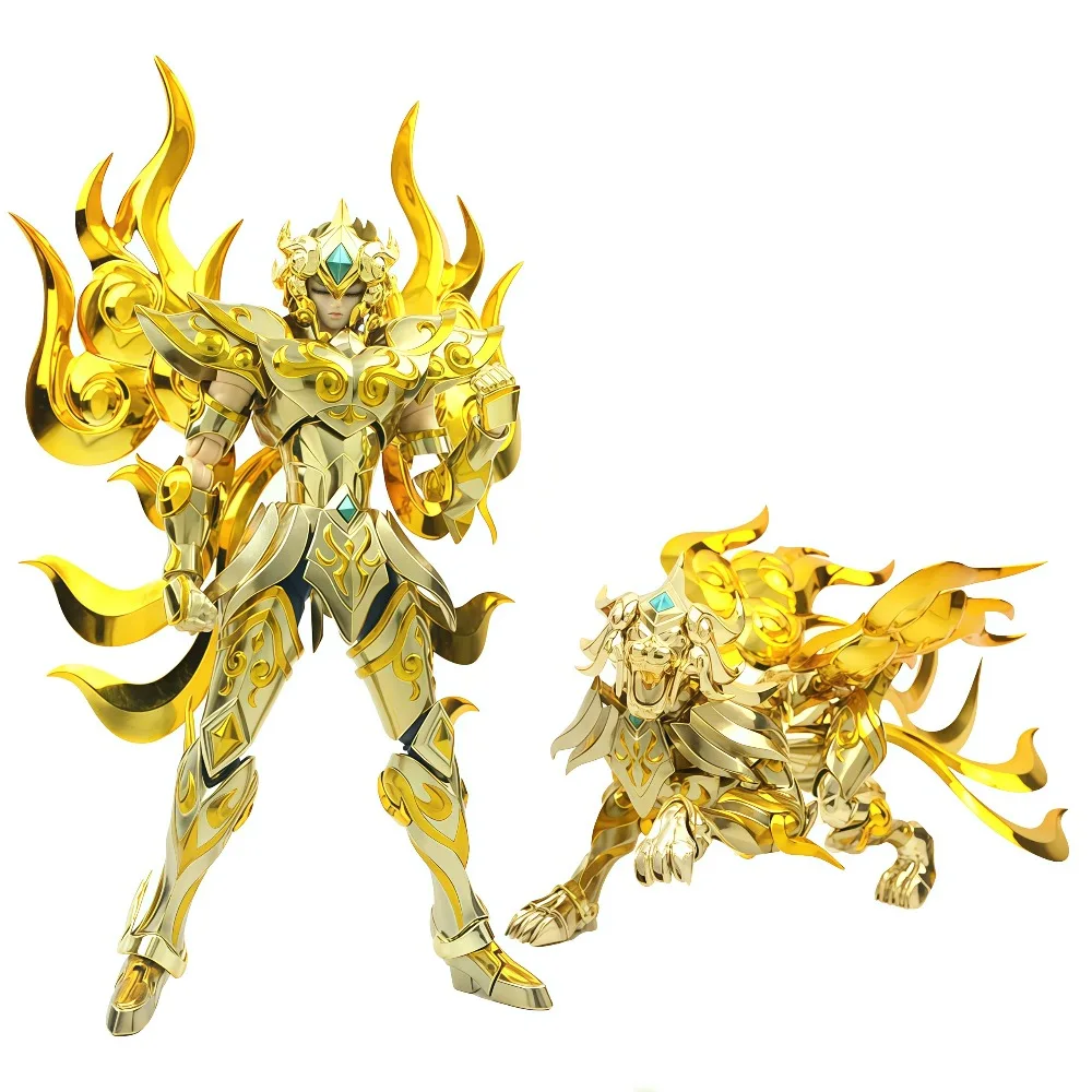

In Stock MC Model Saint Seiya Myth Cloth EX Leo Aiolia SOG with Totem Knights of the Zodiac Anime Action Figure Collection Toys