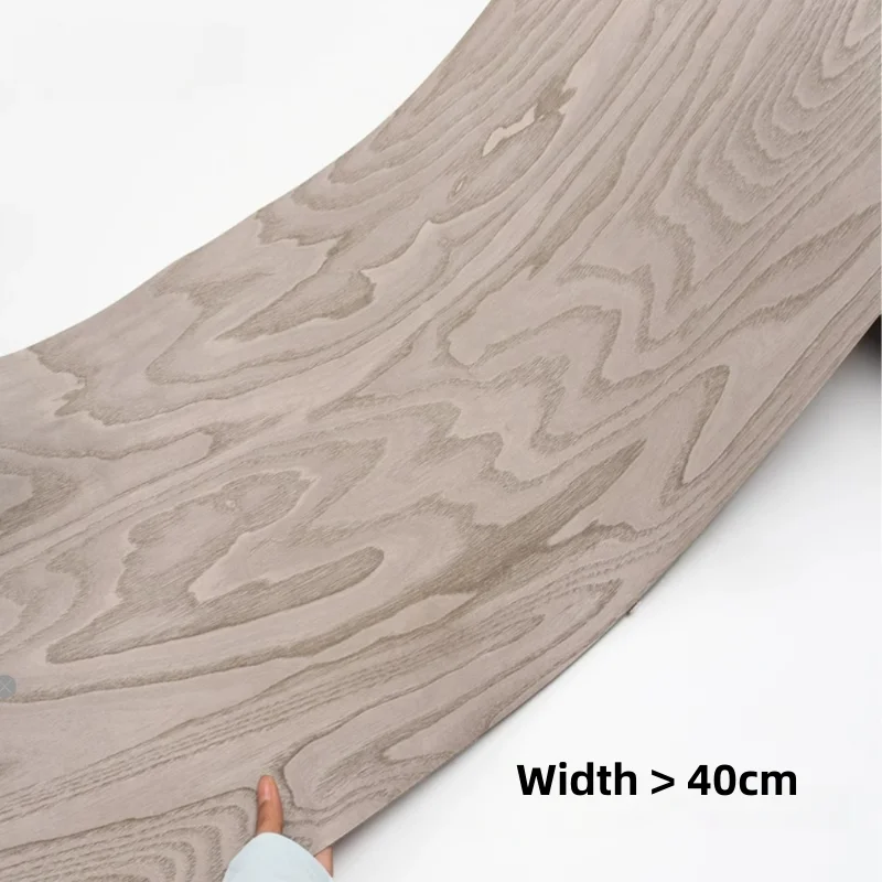 

Dark Grey Ash Wood Veneer Sheets for Furniture Cabinet Doors Wardrobe Surface Pattern Panel Veneer L: 2.5metersx400x0.25mm