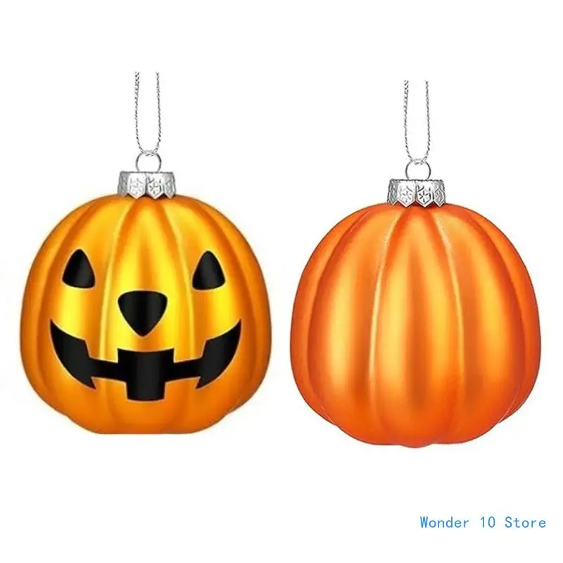 

Set of 12 Pumpkin Hanging Ornament for Seasonal Thanksgiving Pendant Decors