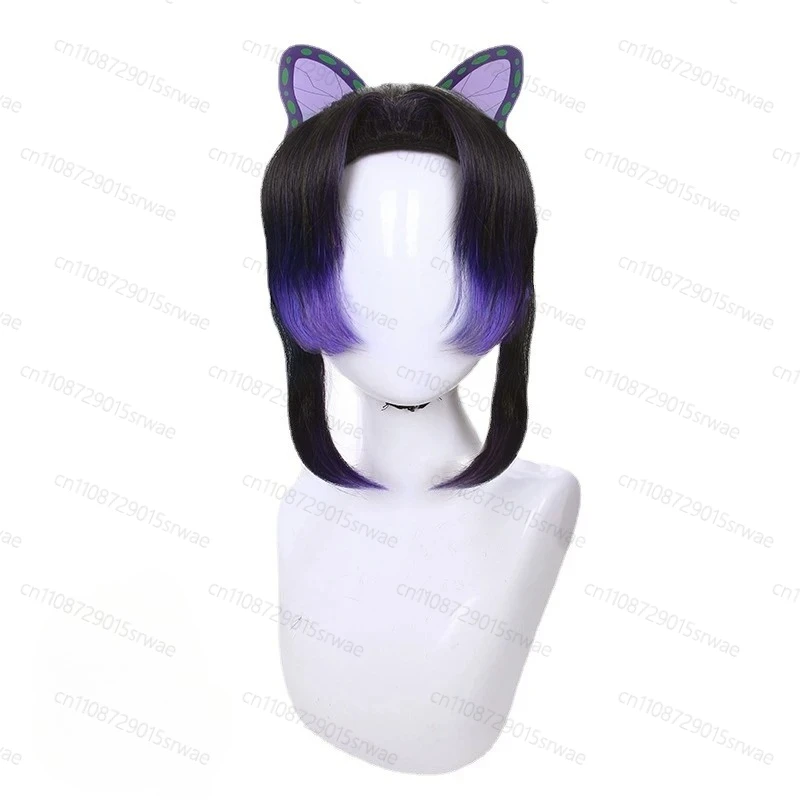 2025 Anime Demon Killer Costumi Cosplay Costumi da cameriera Kochou Shinobu Cosplay Kimono Halloween Carnevale Uniformi Parrucca