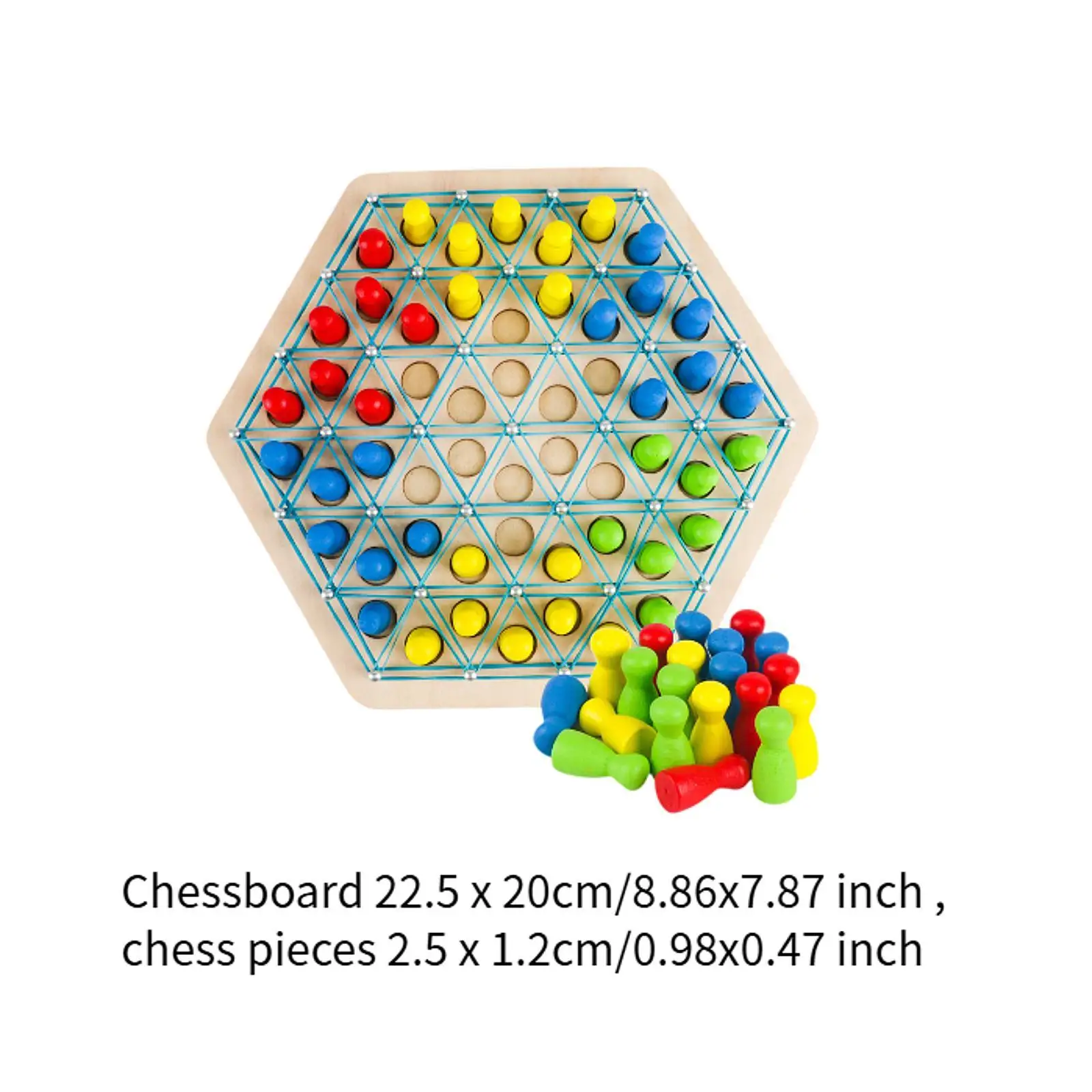 Chain Triangle Chess Game Educational Toy Intelligence Development Fun Parent