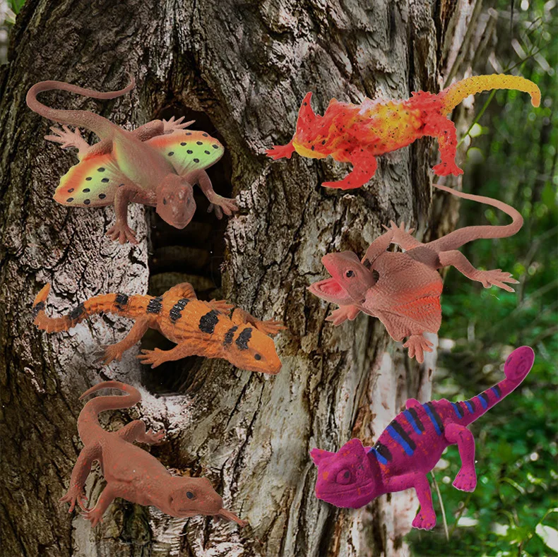 Kids Simulation Insect Animal Toy Soaking Water Expansion Soft Rubber Lizard Four-legged Snake Halloween Spoof Decorative Insect