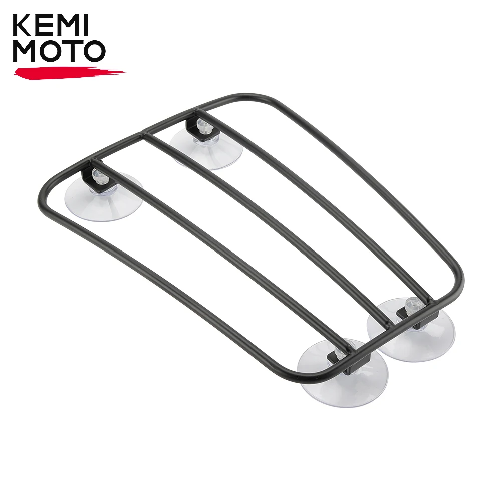 

Universal Motorcycle Fuel Gas Tank Luggage Rack Stainless Steel Shelf Holder with Vacuum Suction Pads Luggage Rack Accessories