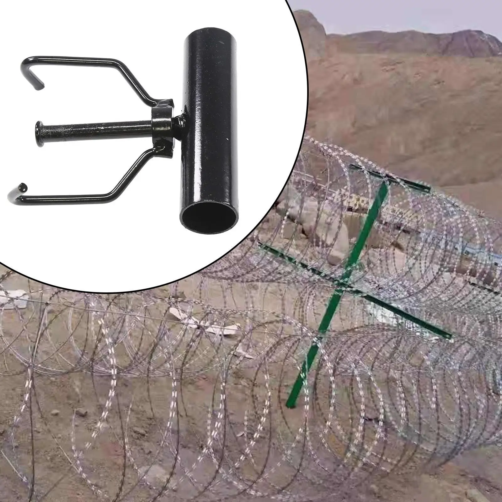 

Wire Rack for Barbed Wire Lightweight Reusable Fence Tools for Sports Fence