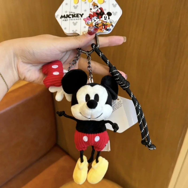 Oryginalne pluszowe breloczki Disneya Myszka Miki Goofy pluszowa zawieszka miękka dekoracja do torby zabawki z kreskówek urocza lalka prezent na urodziny Boże Narodzenie