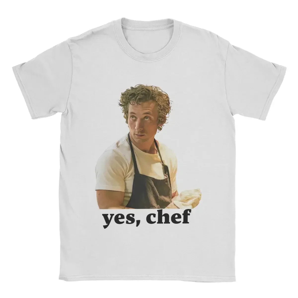 Casual Yes Chef Carmy Berzatto The Bear Tv Show T-Shirts Men Cotton T Shirts Short Sleeve Tee Shirt Birthday Present Clothes