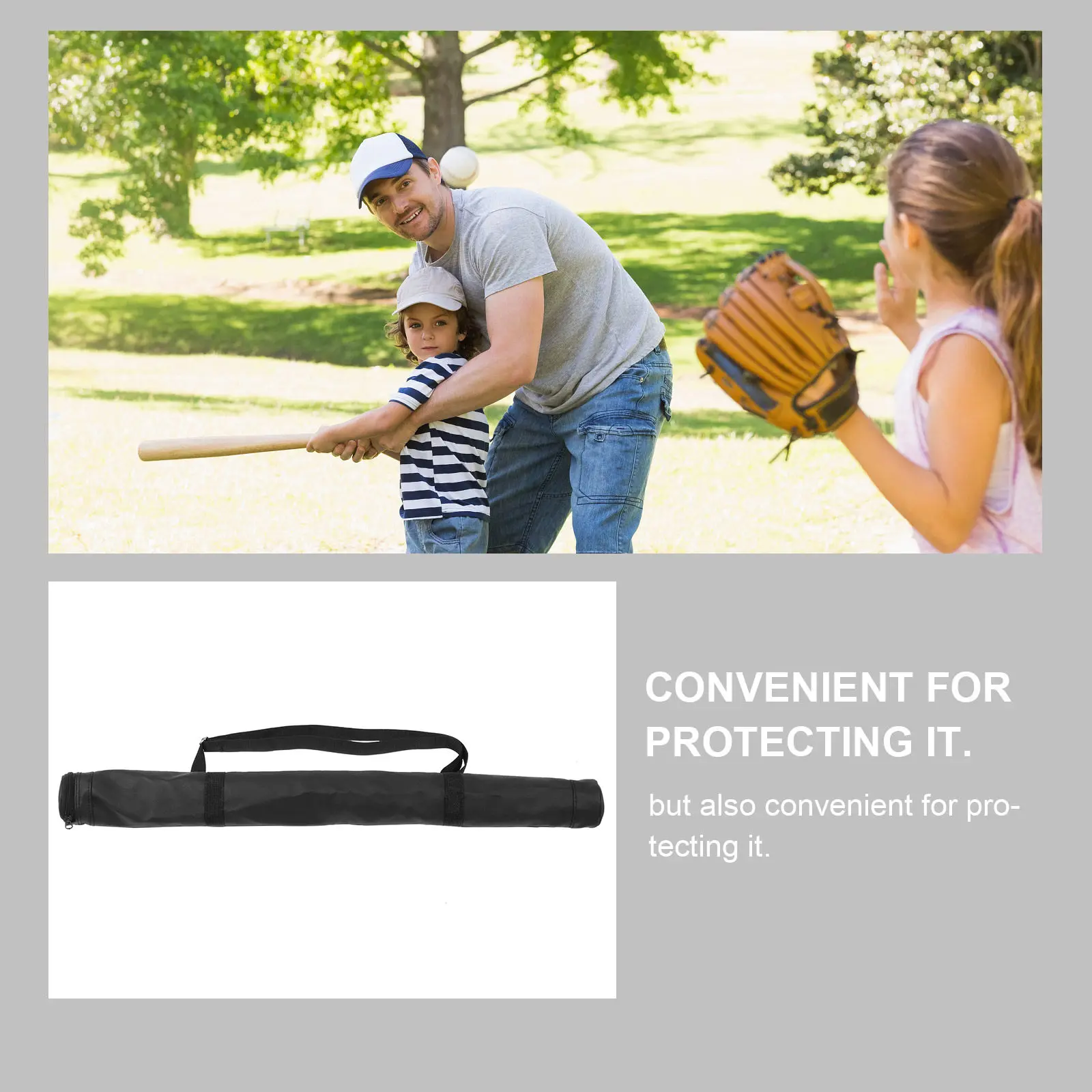 

Premium and Oxford Cloth Baseball Bat Bag Heavy Duty Protective Sleeve Fits Most Bats Portable Organizer