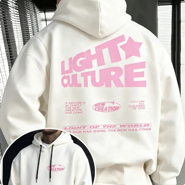 2026 Light Culture Star Graphi - Graphic Hoodie Streetwear 评论和价格