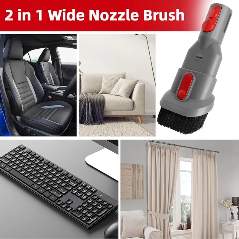 【Berserkk】ダイソン V7 V8 V10 V11 用、アクセサリーセット ブラシノズル、家や車内を清潔にするオールインワンソリューション