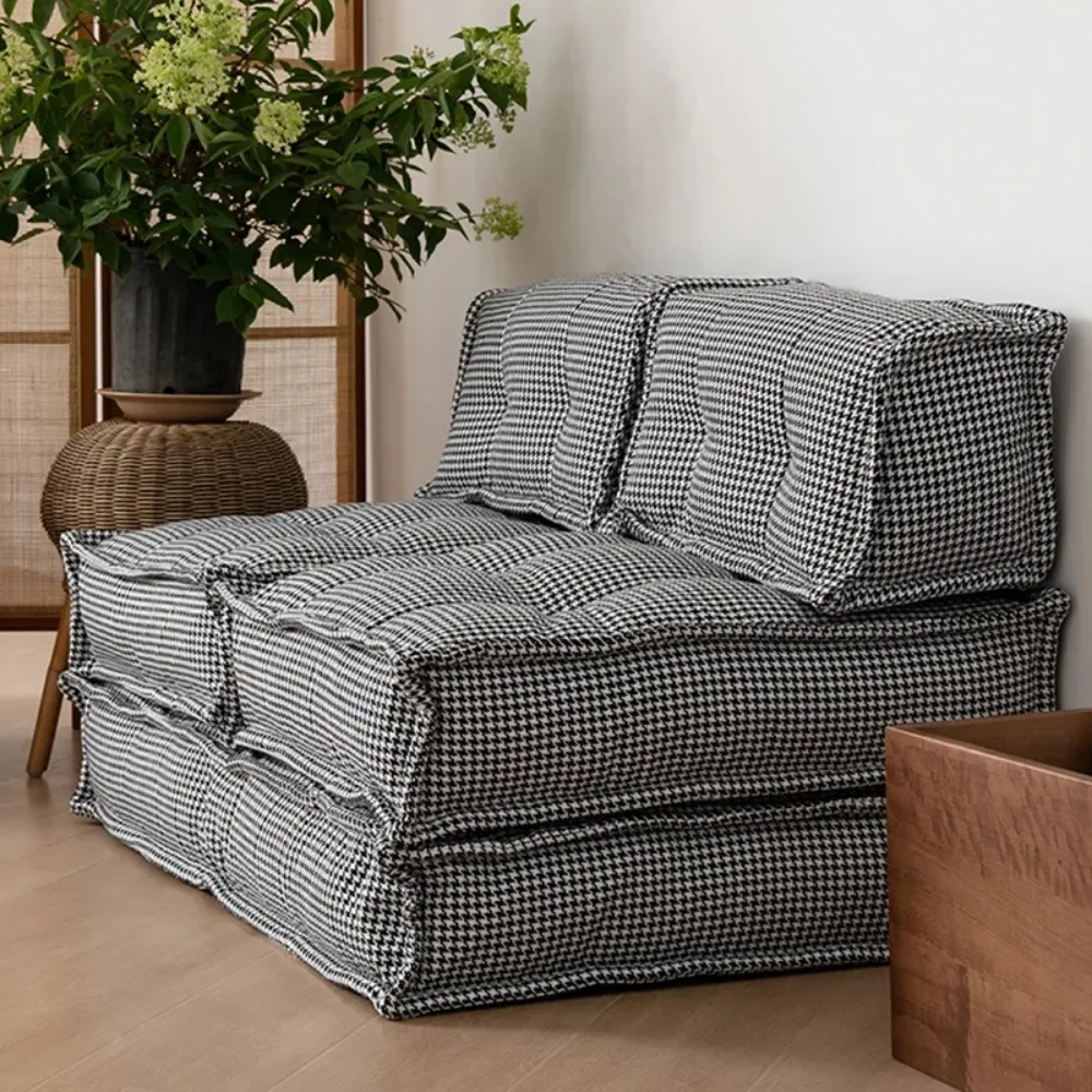 Leniwa sofa do salonu z połowy wieku Futon Modułowy worek fasoli Przenośna ultralekka kanapa Mała sofa rodzinna Muebles Meble domowe