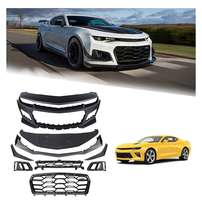 6th 1LE Style Auto Parts Body Kit Wide Front Bumper Lip Car Bumper Body Kit For Chevrolet Camaro 2010-2015 5th