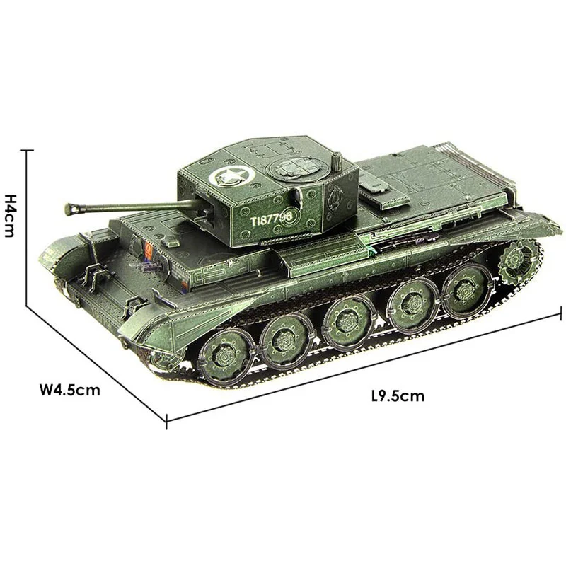 멋진 크롬웰 탱크 3D 금속 퍼즐 DIY 조립 모델을 모아서 디스플레이 상자 + 도구를 보내거나 다른 사람을 대신하여 만들십시오.
