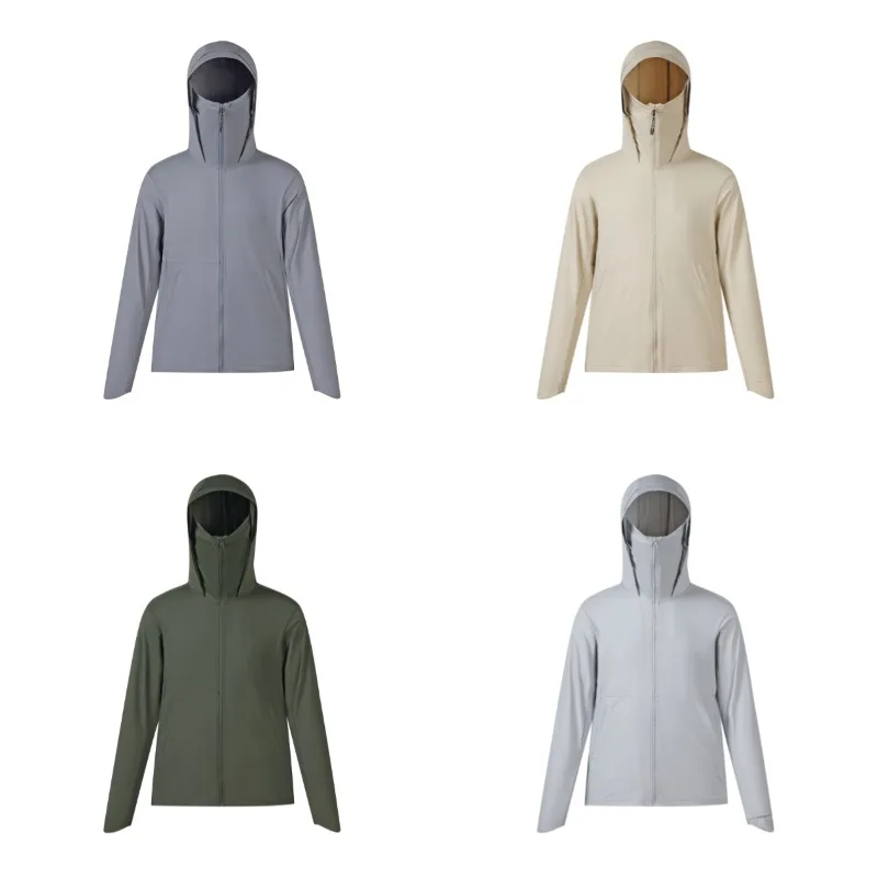 

Fashion Ice Silk Quick Drying UV Resistant Skin Jacket for Couples Fishing Casual Lightweight Breathable Sun Protection Jacket