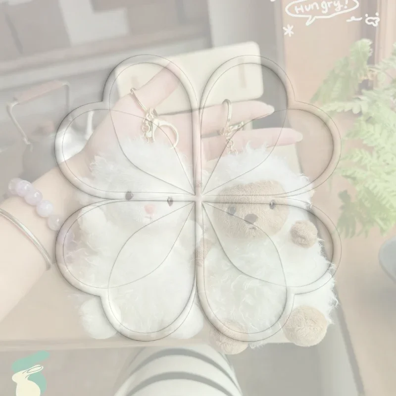 1Pcs Cute Sheep Plush Doll Keychain Kawaii Lamb Stuffed Animal Bag Charm Soft Plush Backpack Pendant Keyring Collectible Gift