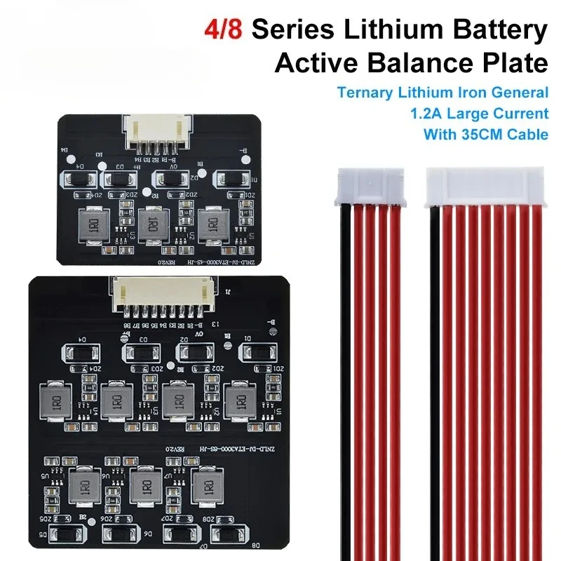 BMS 2S-8S 1.2A Balance Board Lifepo4 LTO Lithium Battery Active Equalizer Balancer Energy Transfer Board BMS 3S 4S 5S 6S 7S 8S