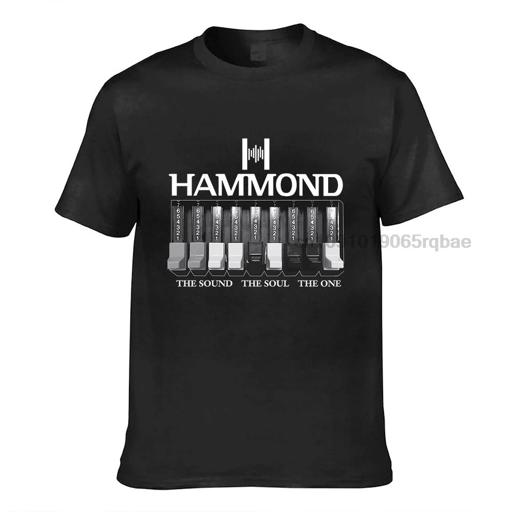 Electronic Keyboard Guitar T Shirt Music Hammond Organ Logo And Graphics Printed White T Shirts For Men Thanksgiving Day