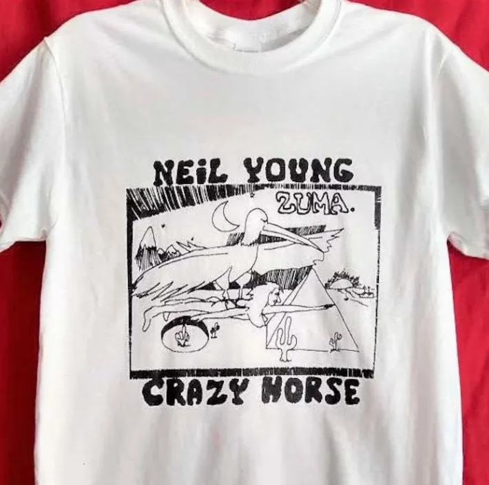 

Neil Young 'Zuma - Crazy Horse' Organic T shirt - NEW OFFICIAL