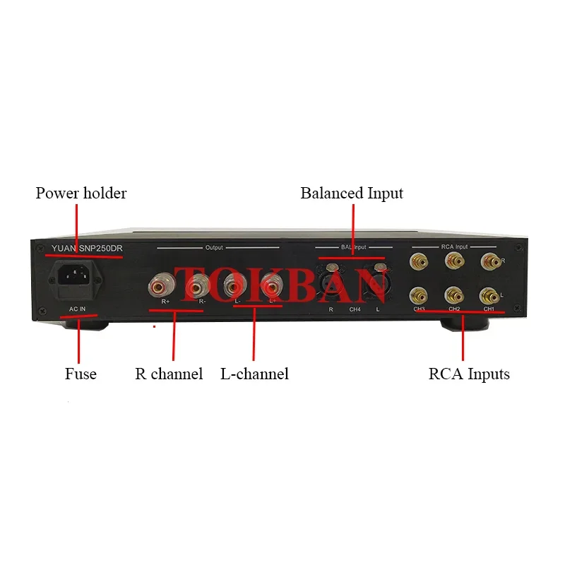 Tokban NAP250DR Reference Naim NAC52 NAP200 Power Amplifier 90w*2 Balanced XLR 2-channel Amp HIFI Amplifier Audio