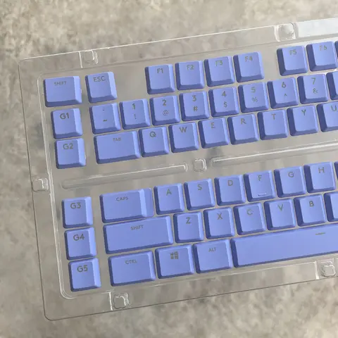 G915 Backlit Purple Keycaps 109 Keys Replacement for Logitech G913 G915 G813 G815 G915TKL US EU Mechanical Keyboard, Only Keycap