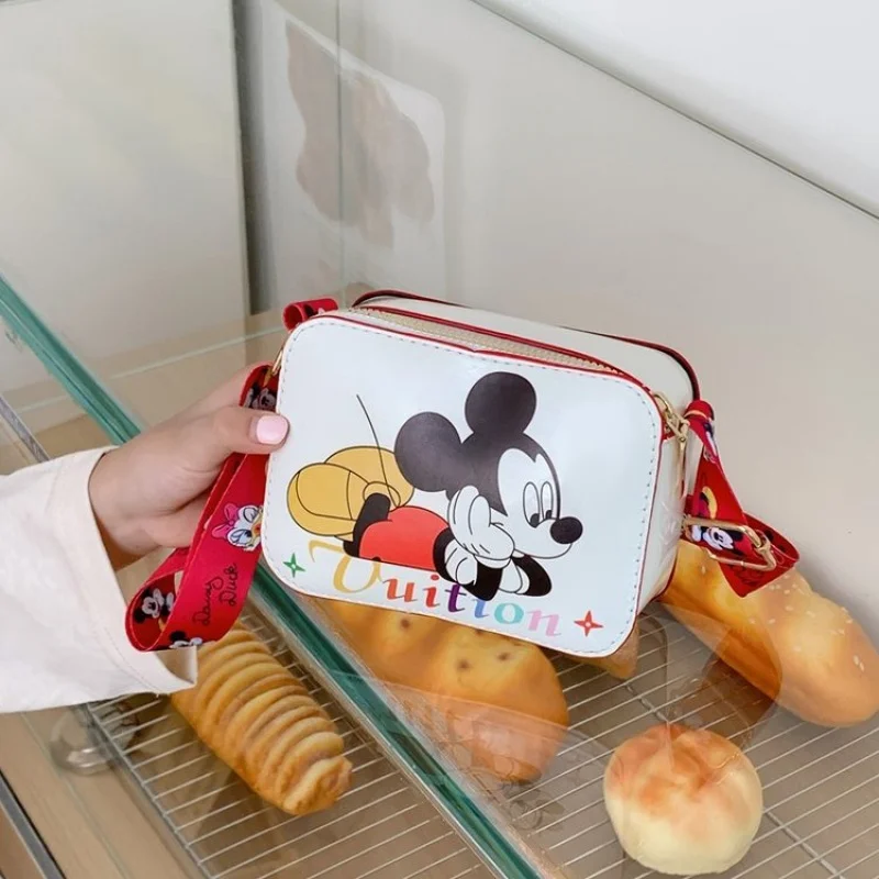 디즈니 미키 마우스 도널드 덕 데이지 미키 미니 위니 더 푸 어린이 가방 크로스바디 백 숄더백 조절 가능한 가방