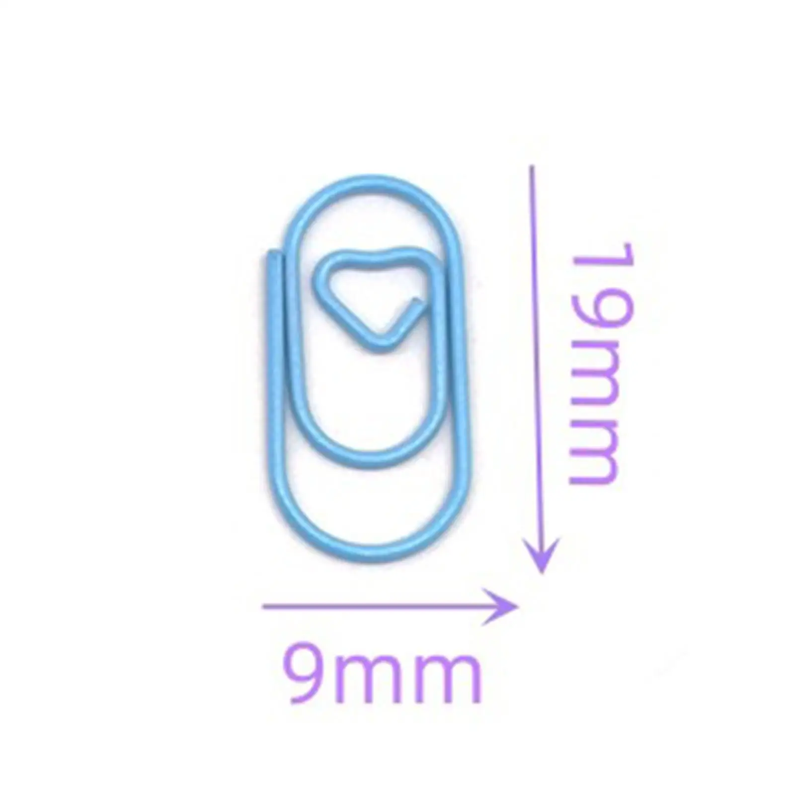 120x Paper Clips Small Stationery Home School Office Heart Decorative for Notepad Document Notebook Scrapbook Crafts Paperwork