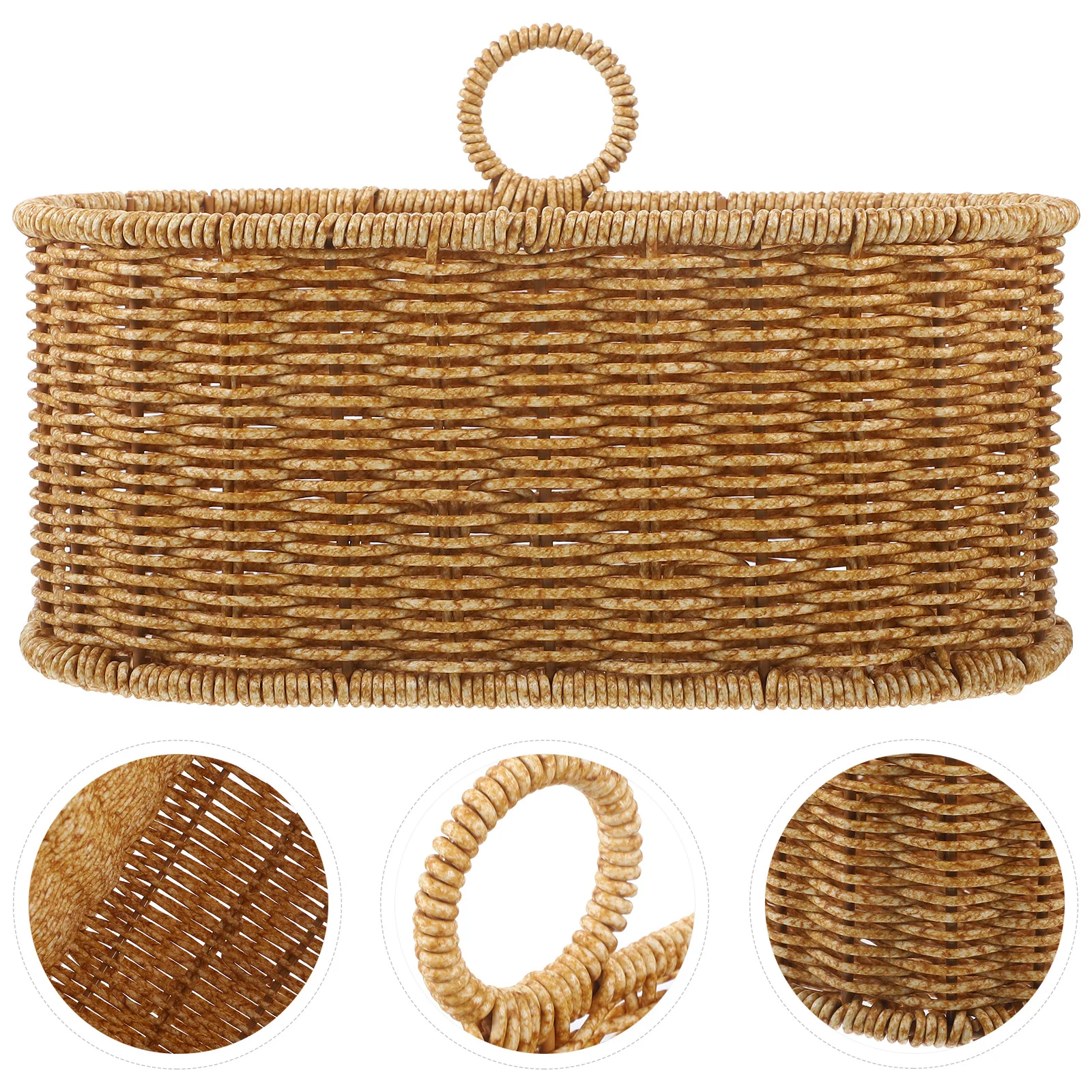 

Storage Basket Ginger and Garlic Wall Hanging Flower Baskets Woven for Kitchen Vegetable