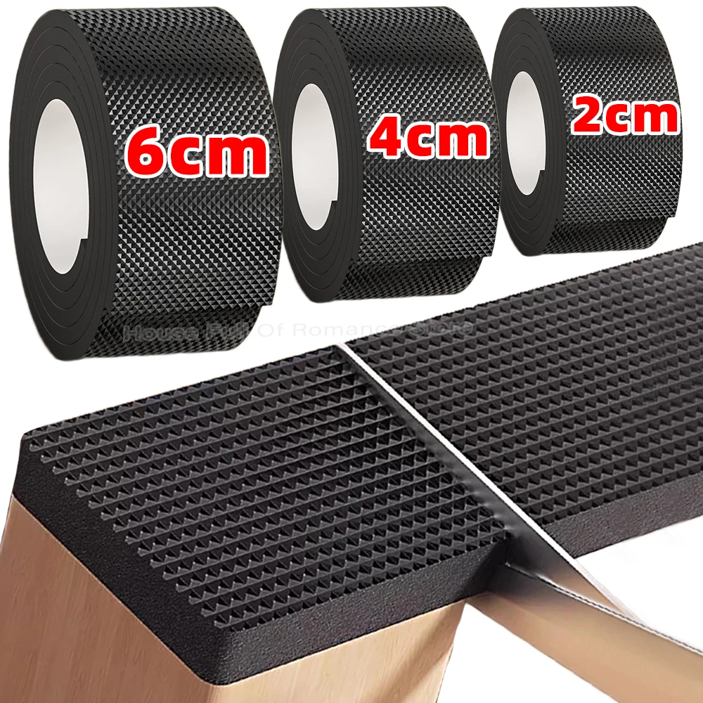 Almohadillas antideslizantes para muebles, sillas de goma autoadhesivas gruesas, Protector de patas para mesas, Reduce el ruido, tiras de parachoques para pared y suelo, forma DIY