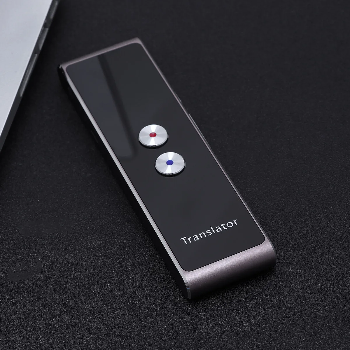 Portable Translator Brown Two-Way Real Time Multi-Language Translation Device for Learning Traveling Business