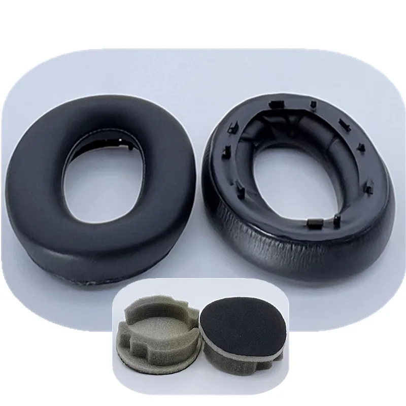 Sostituzione dei cuscinetti per le orecchie in tessuto a rete per le cuffie Sony WH-1000XM3 cuscinetti per le orecchie cuscini per le orecchie in pelle proteica parte di riparazione della copertura dell'orecchio