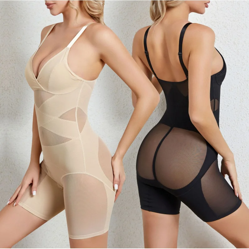 New Tummy Control Body Shaper Waist Cincher Push Up Chest Support Postpartum Adjustable One-Piece Shapewear Bodysuit for Women