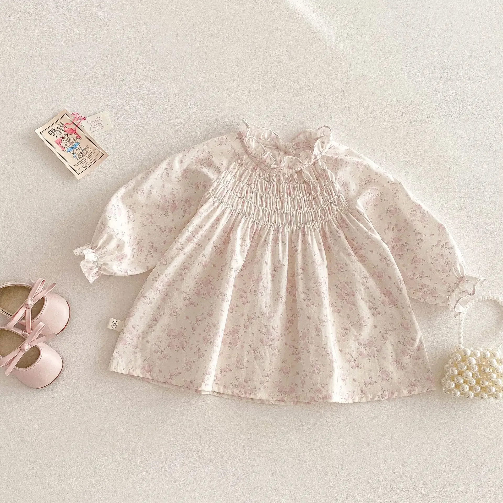 

Stylish Girls' Princess Dress, Long-Sleeve Korean Toddler Outfit for 0-5 Years, Fall Fashion Baby Girl Dress