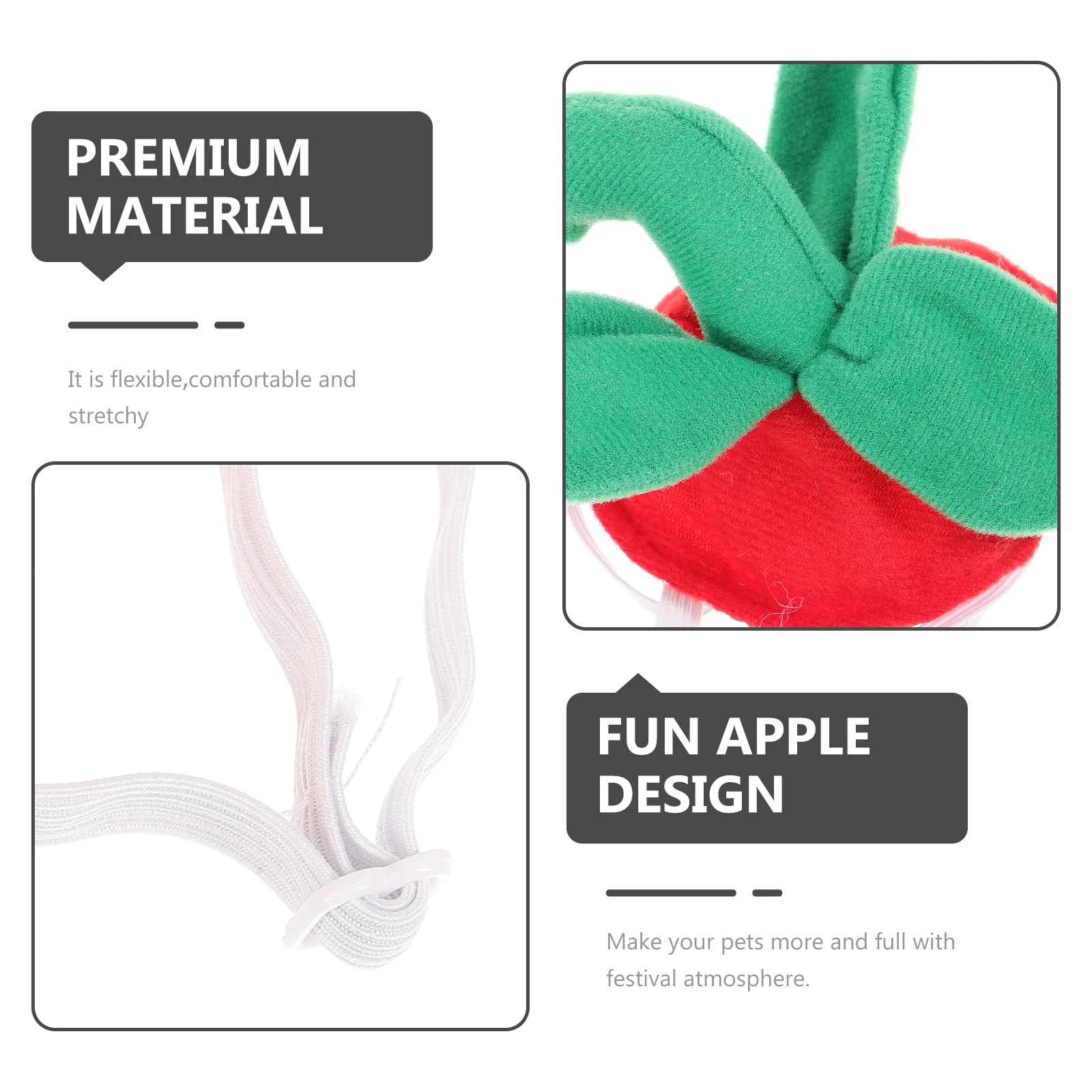 

Strawberry Design Pet Cap Small Dog Cat Hat Cute Cartoon Birthday Party Pet Costume Accessories Dog Hat Puppy Accessory