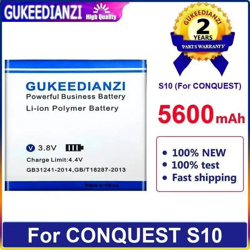 

5600Mah For Conquest S10 Mobile Phone Battery High Compatibility