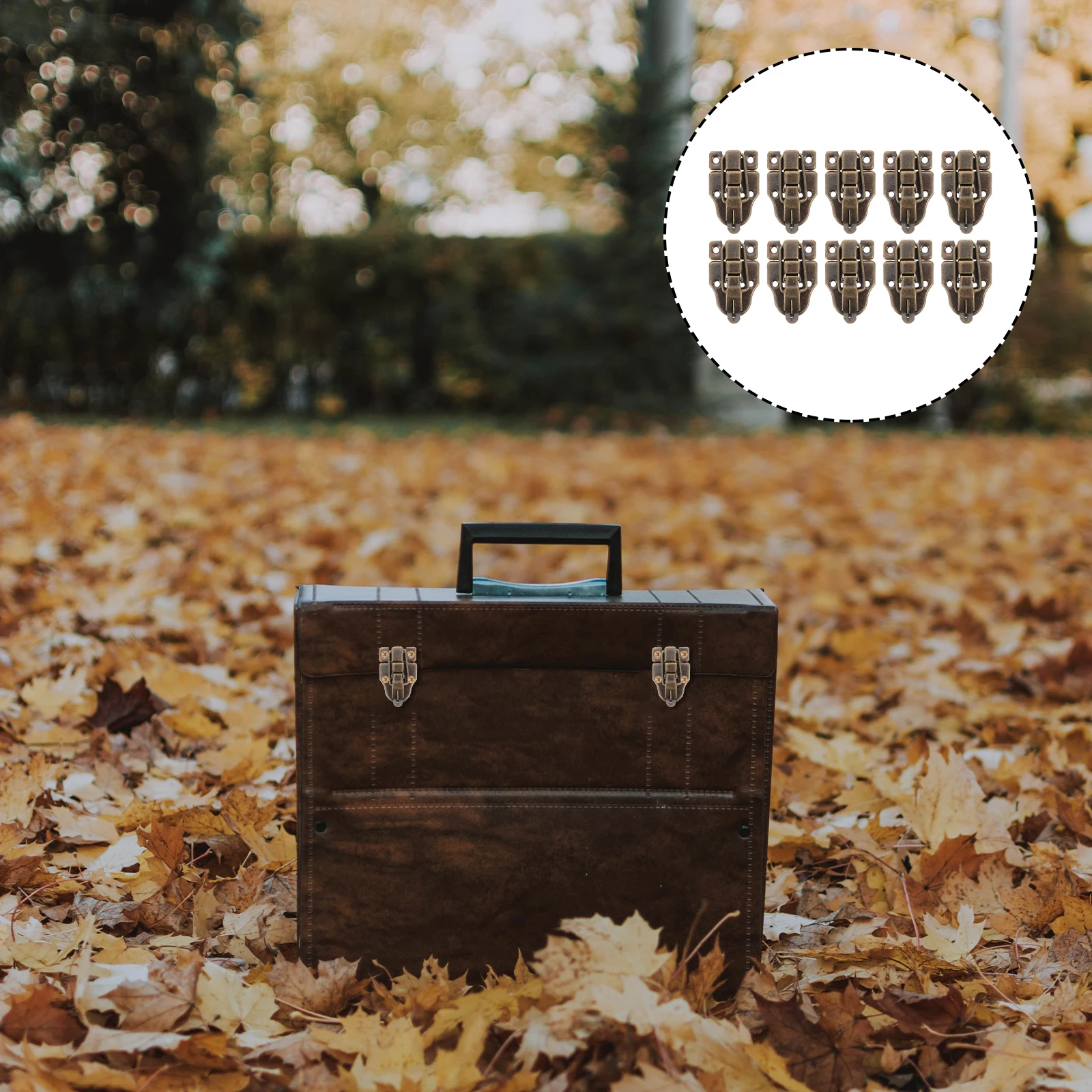 

10Pcs Wooden Case Latches Toggle Hasps Vintage Style for Jewelry Boxes Wooden Cabinets Bedside Tables Toggle Hasp Latch