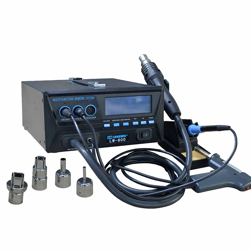 USB 3 in 1 powerful other welding table equipment smd Hot Air Gun SMD hot air solder bga rework Soldering station