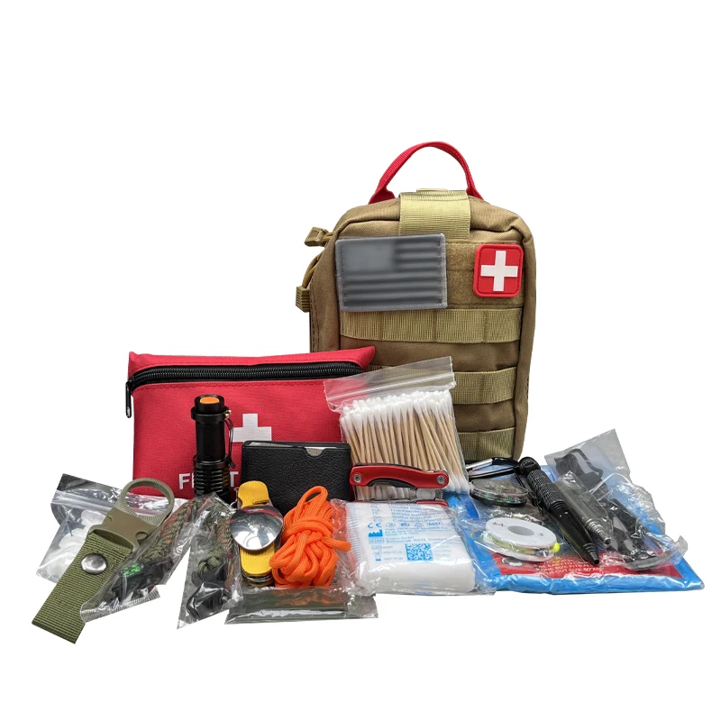 Travel Outdoor Tactical Emergency Survival Kit Camping Trauma Bag SOS First Aid Gear kit Bag