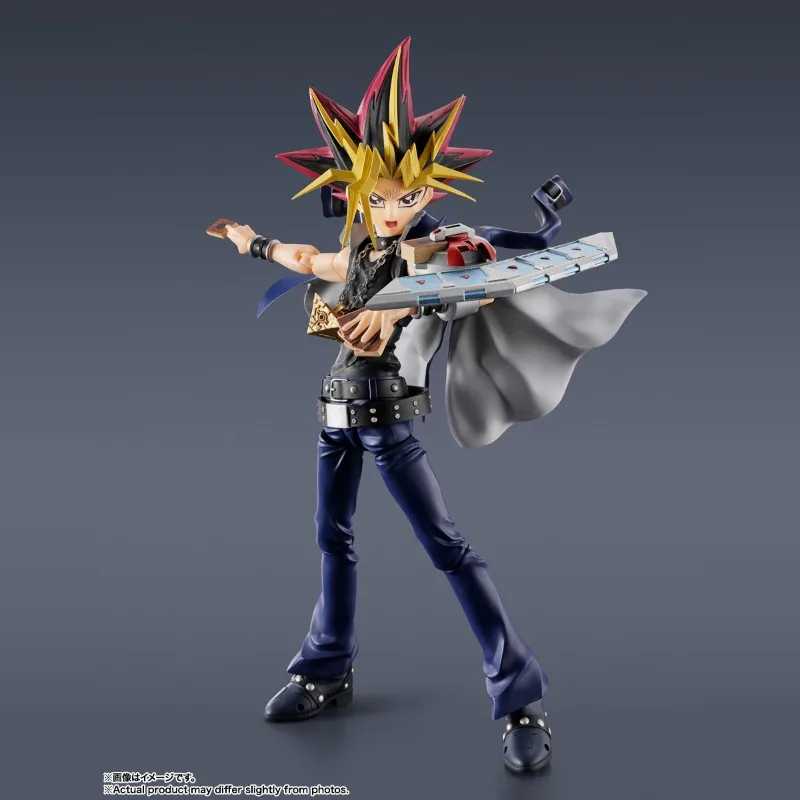 

In Stock Bandai Genuine SHF Yu-Gi-Oh Dark Yugi Duel Monsters Anime Action Figure Collectible Joint Mobility Model Toys
