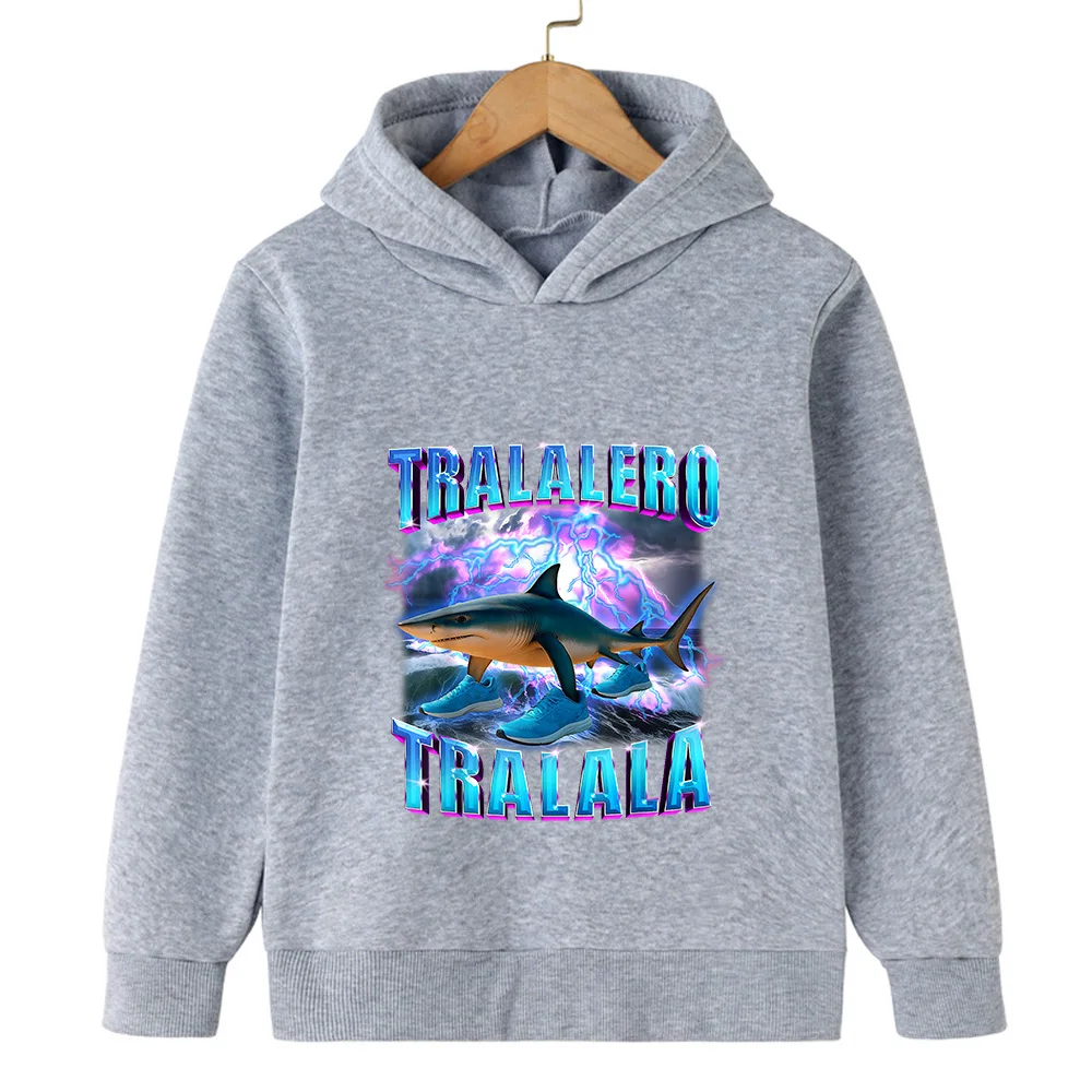 الفتيان والفتيات البلوز الدافئة متعة الإيطالية Brainrot شخصية 2D الأطفال مقنعين البلوز الخريف الشتاء الدافئة المألوف