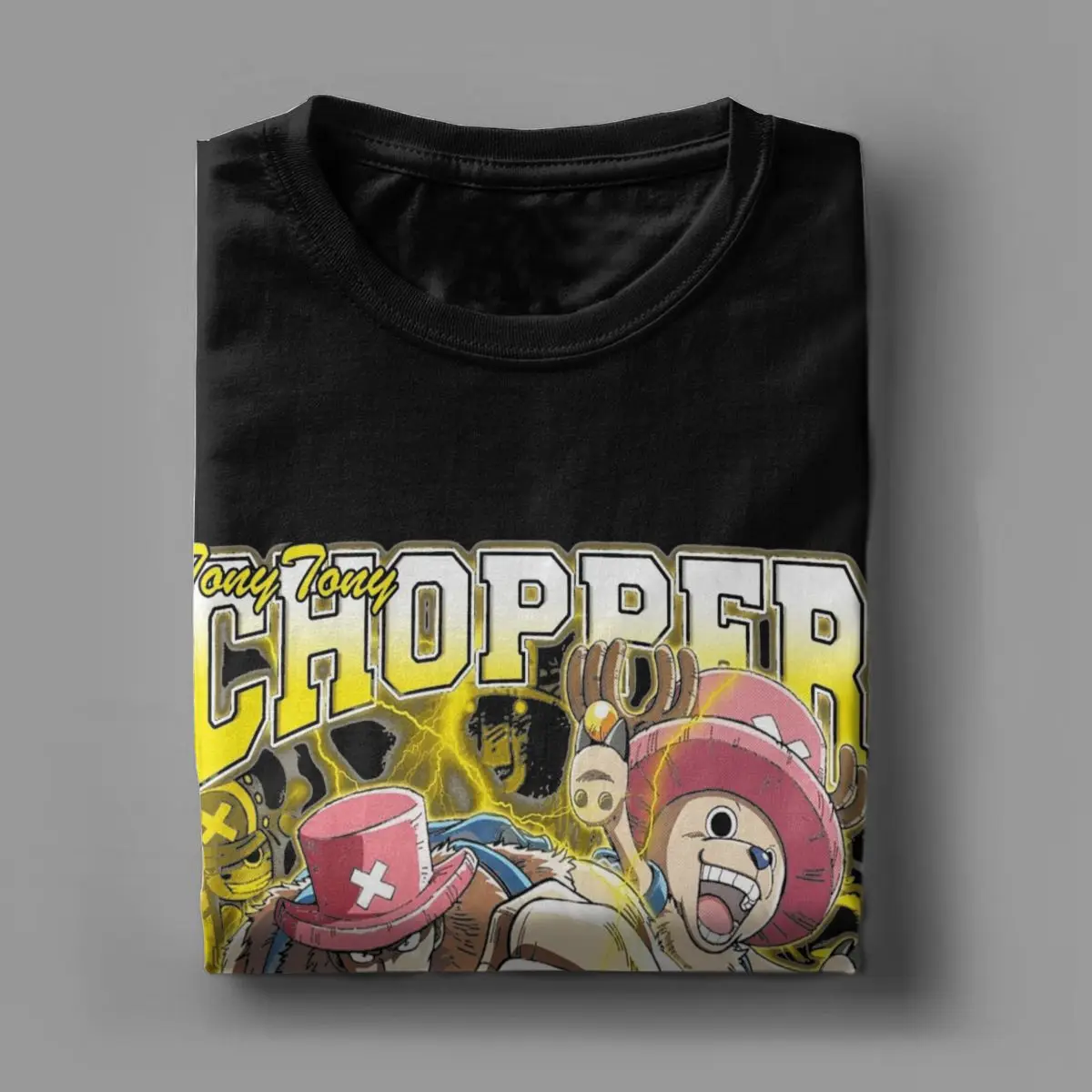 Men Customized Anime Tony Oned Tony Chopper T Shirts Cotton Pieced Novelty Short Sleeve Round Collar Tees Plus Size T-Shirts