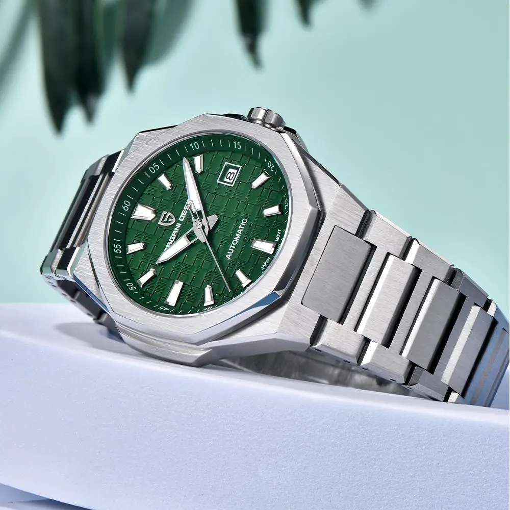 PAGANI DESIGN 2025 ساعة ميكانيكية جديدة للرجال ميوتا 8215 الأعمال الياقوت الزجاج الفولاذ المقاوم للصدأ Reloj Hombre مع مضيئة YS023 #3