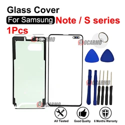 For Samsung Galaxy Note 9 10 Plus 10+ S21+ S10 5G Front Outer Glass Panel Cover Touch Screen Plate Replacement Parts